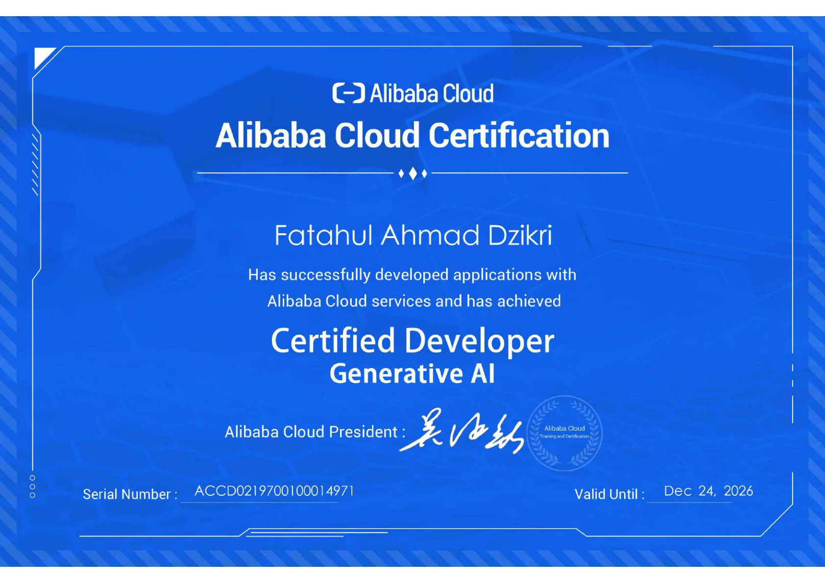 Alibaba Cloud Certified Developer