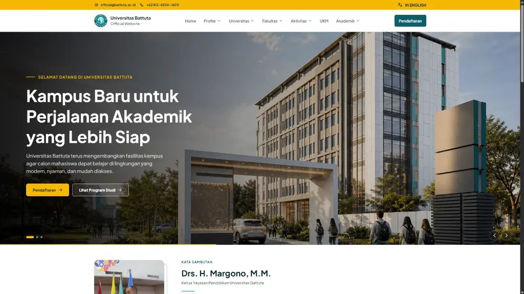 Universitas Battuta Official Profile Website